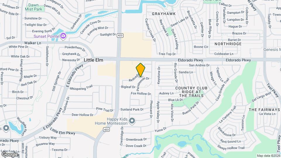 2525 Persimmon Dr Map and Location Details