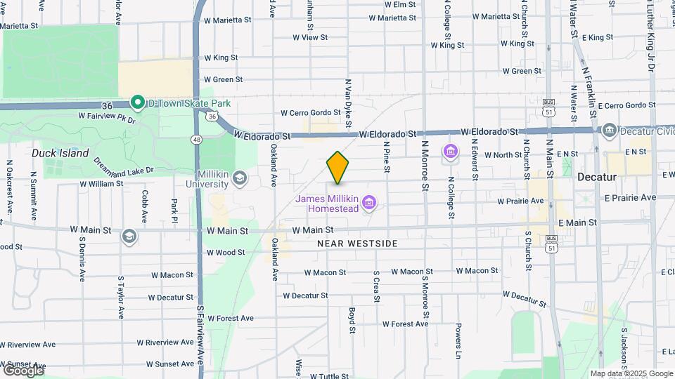 945 W William St Map and Location Details