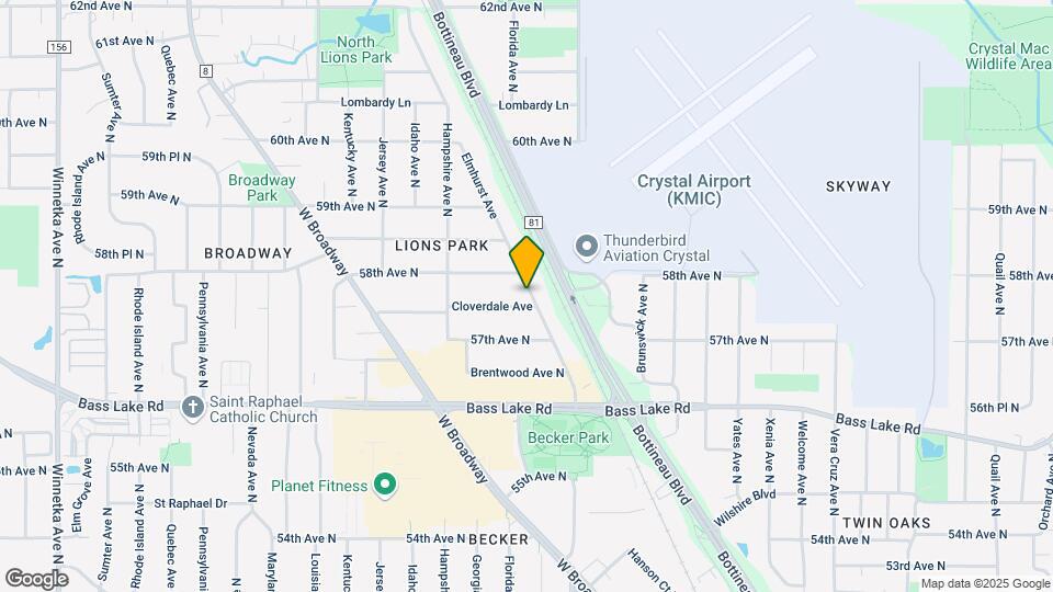 6418 Cloverdale Ave Mapa y Detalles de la Ubicación