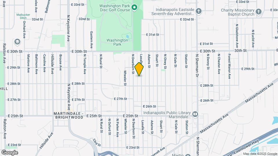 2834 Lasalle St Map and Location Details