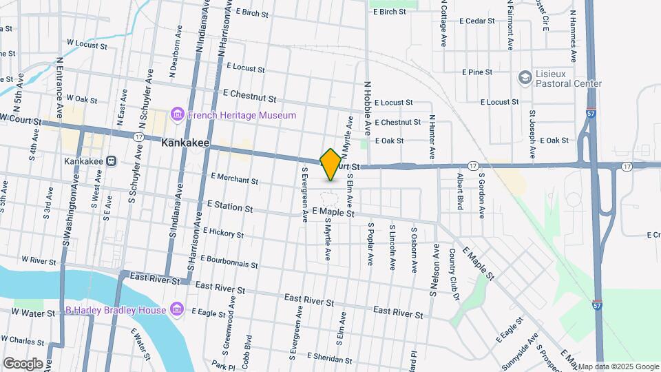 1095 E Merchant St Map and Location Details