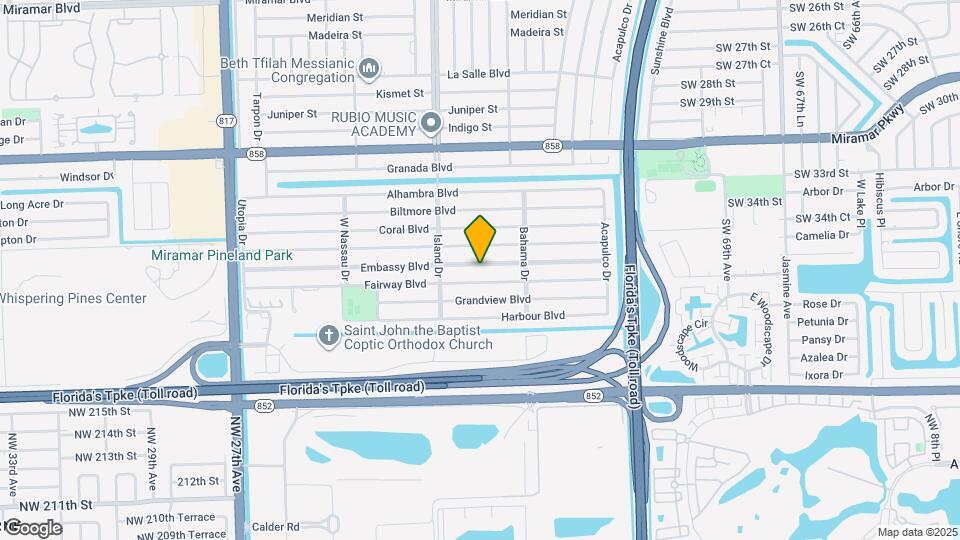 7606 Embassy Blvd Map and Location Details