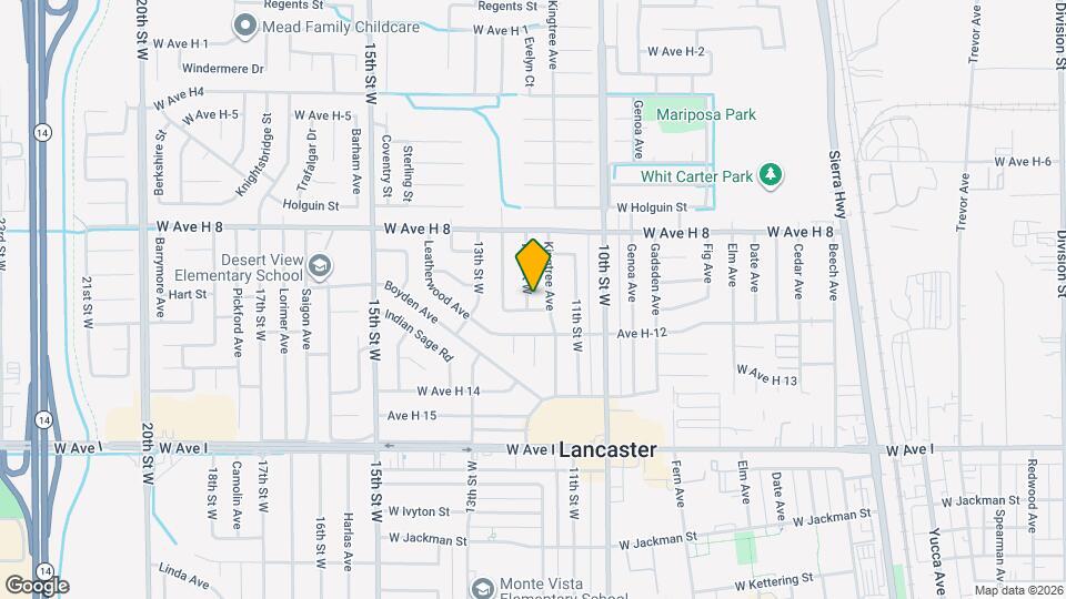 45436 12th St W Mapa y Detalles de la Ubicación