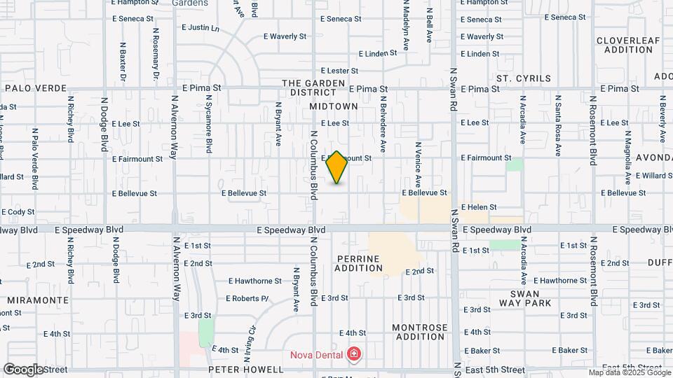 4347 E Bellevue St Map and Location Details