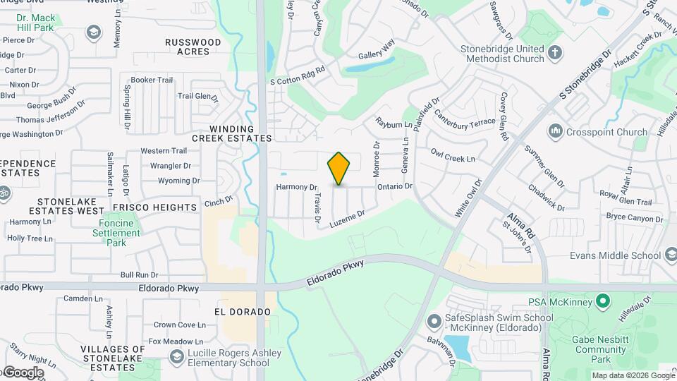 2501 Spring Dr Map and Location Details