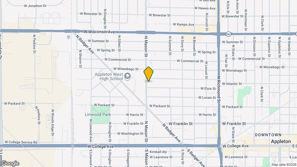 626 N Mason St Mapa y Detalles de la Ubicación