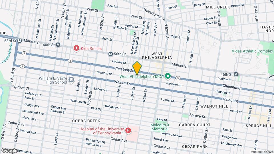 119 S 54th St Map and Location Details