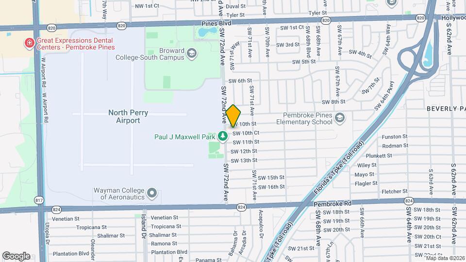 7171 SW 10th Ct Map and Location Details