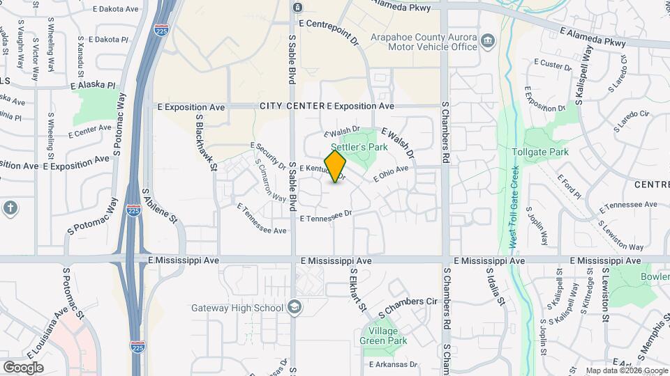 14700 E Kentucky Dr Map and Location Details