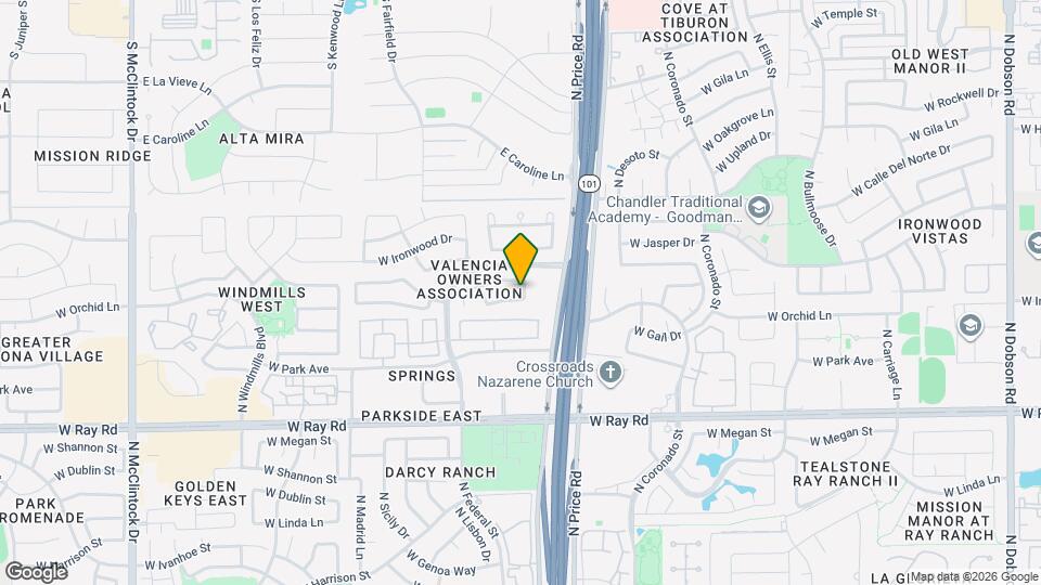 3110 W Baylor Ln Map and Location Details