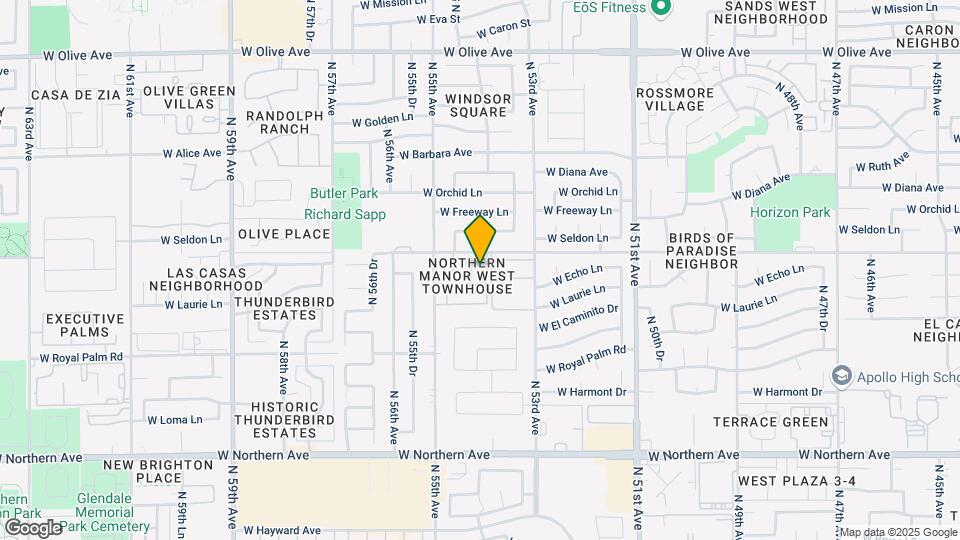 5409 W Echo Ln Map and Location Details