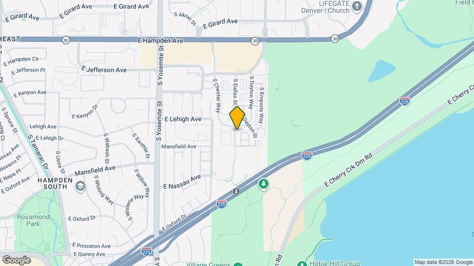 3852 S Dallas St Map and Location Details