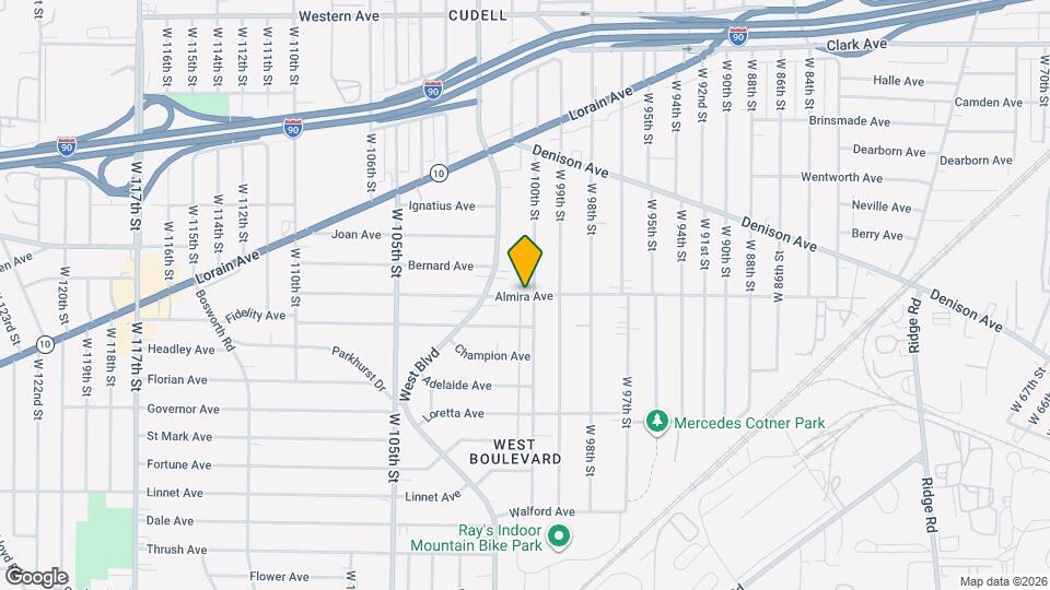 10010 Almira Ave Mapa y Detalles de la Ubicación