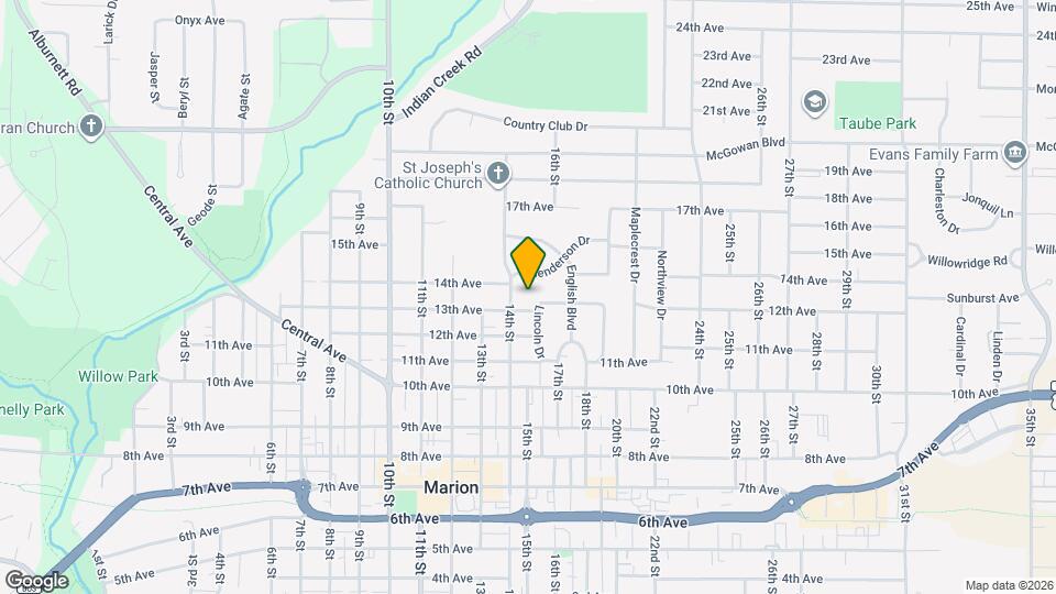 1330 Lincoln Dr Map and Location Details