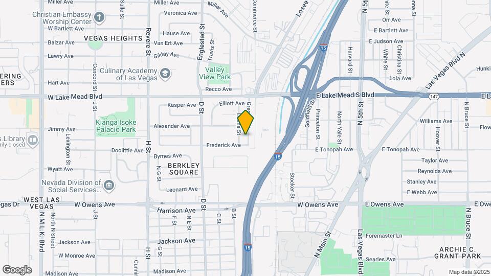 1909 Gregory St, Unit Beautiful Apartment Map and Location Details