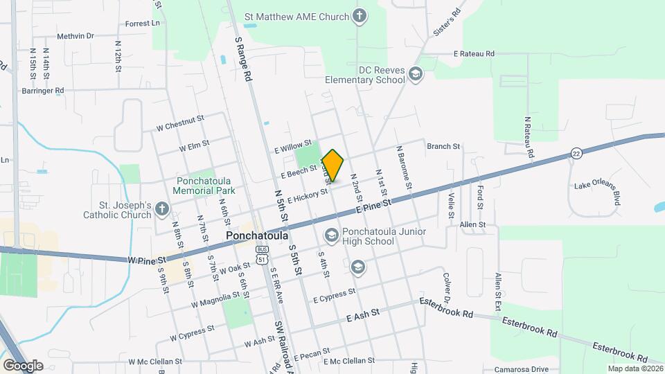 400 E Hickory St Mapa y Detalles de la Ubicación