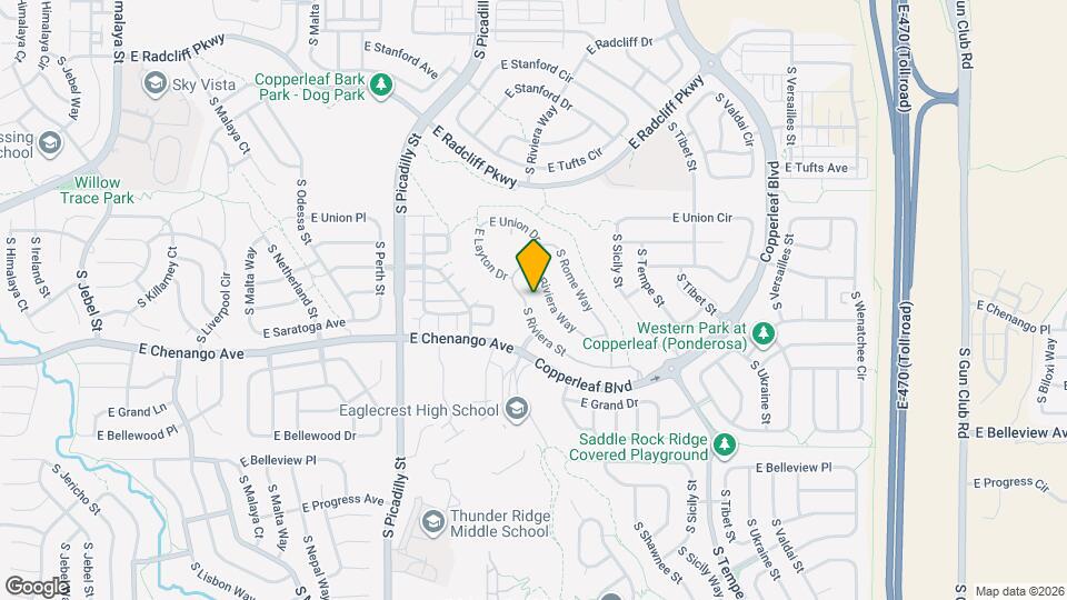 4834 S Riviera St Map and Location Details
