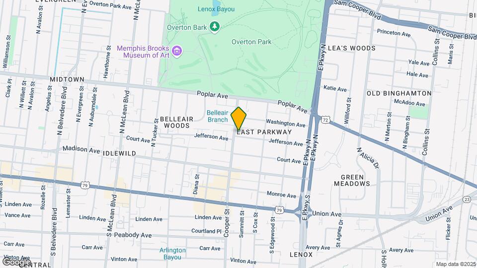 90 N Cooper St Mapa y Detalles de la Ubicación
