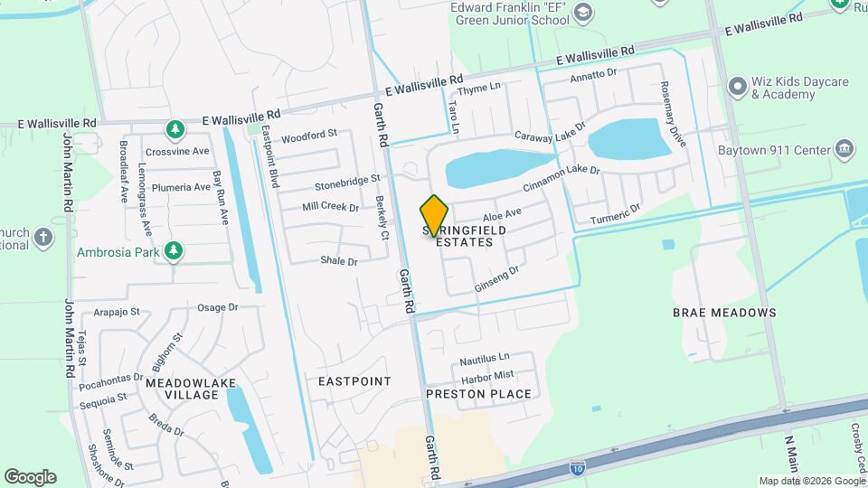 8003 Ginger Park Dr Mapa y Detalles de la Ubicación