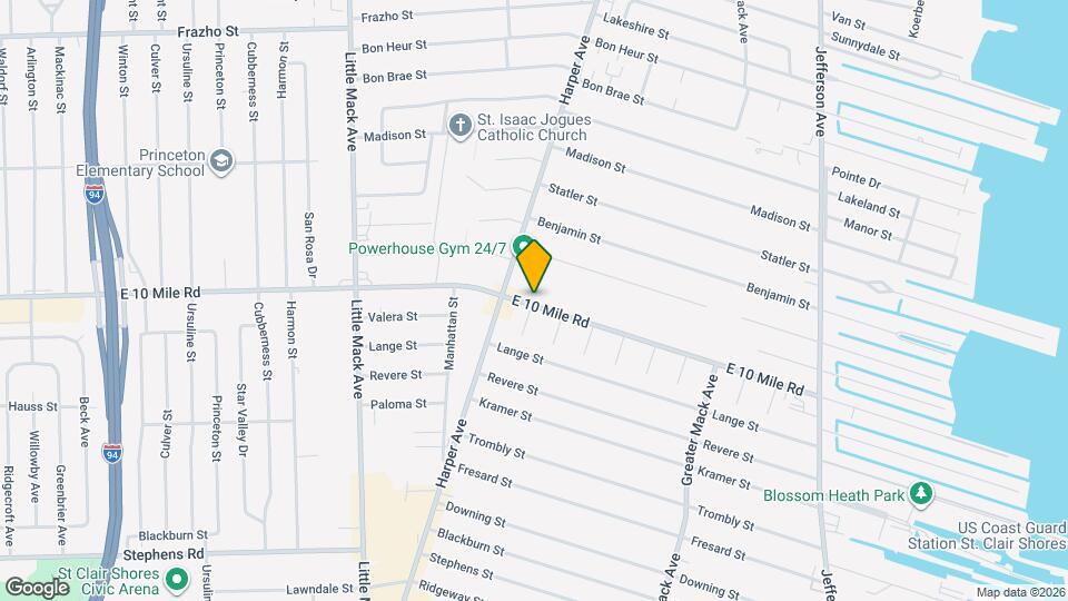 The Blake Company Eastlake Apartments and Nearby St. Clair Shores