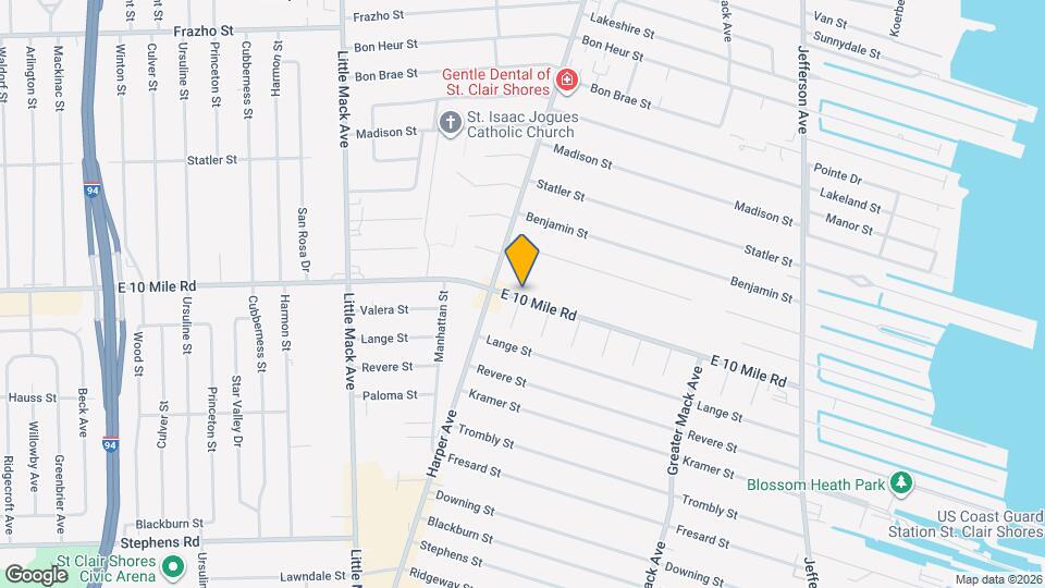 The Blake Company Eastlake Apartments and Nearby St. Clair Shores