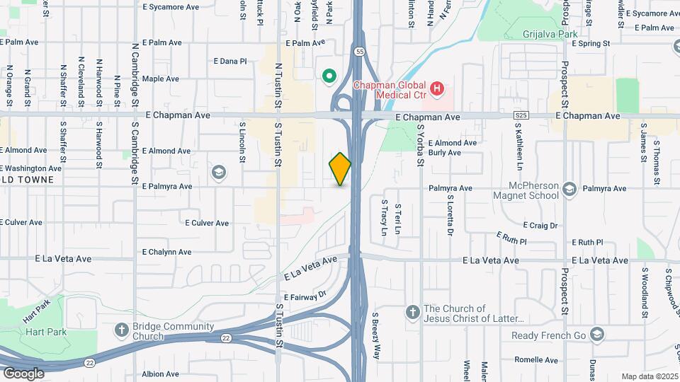 2014 E Palmyra Ave Map and Location Details