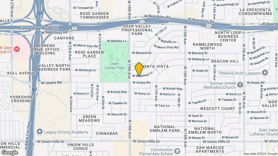 1815 W Wikieup Ln Map and Location Details