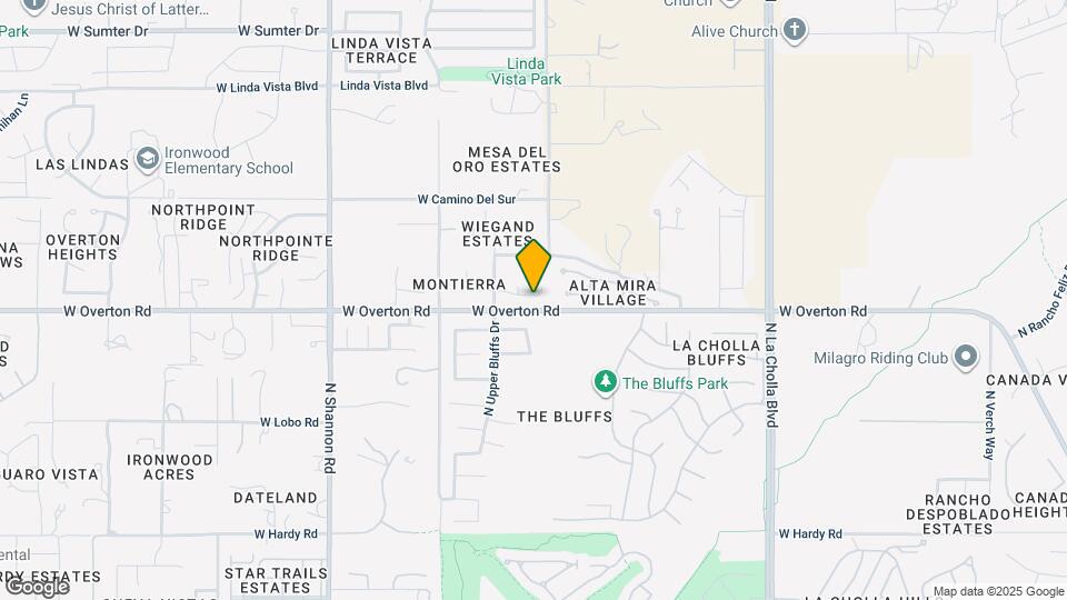 2537 W Overton Ridge Pl Map and Location Details