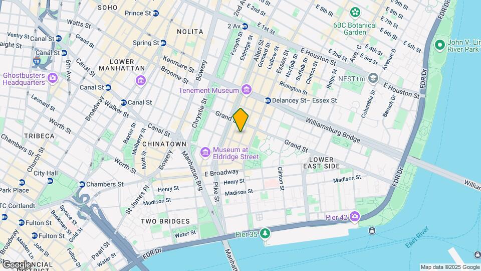 41-43 Ludlow St Mapa y Detalles de la Ubicación