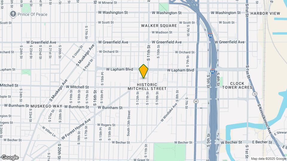 1657 S 11th St, Unit B Mapa y Detalles de la Ubicación