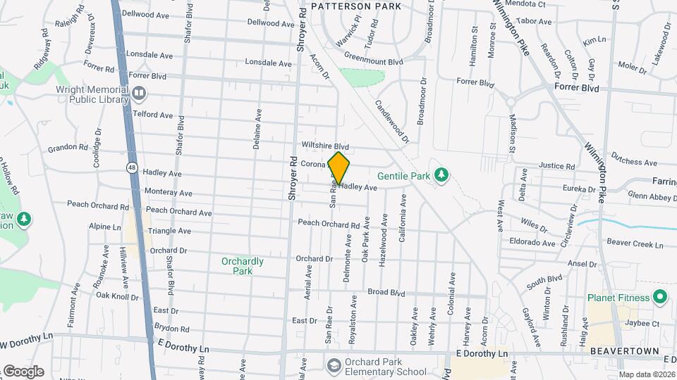 600 Hadley Ave Map and Location Details