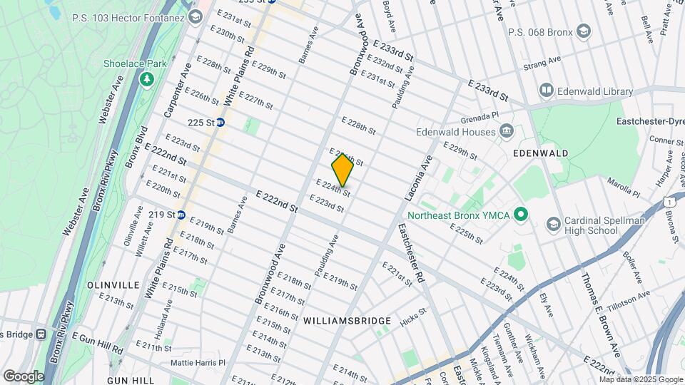 E. E 224th St-Unit -1 Map and Location Details