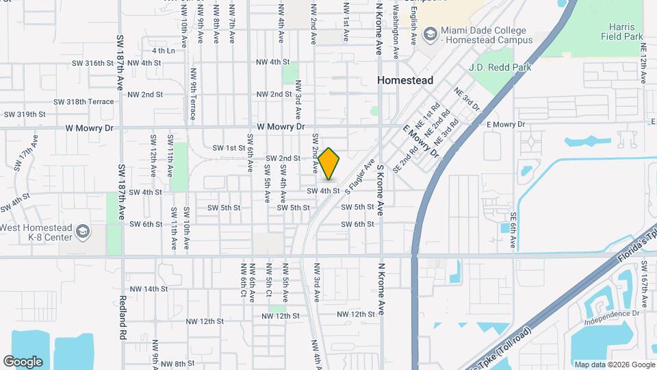 134 SW 3rd Ct Map and Location Details