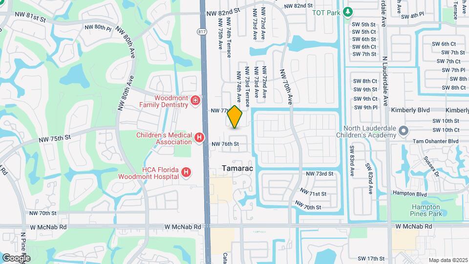 7407 NW 76th Ct Map and Location Details