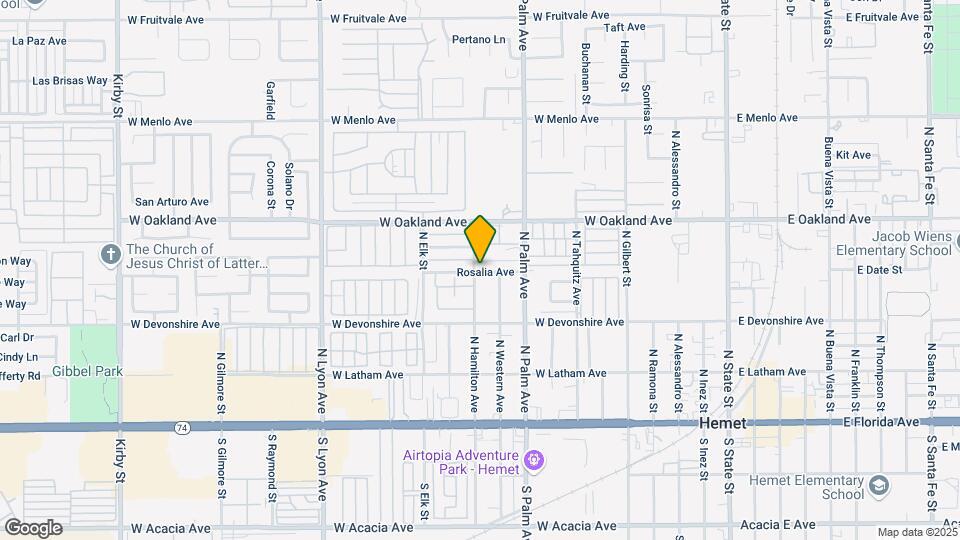 1080 Rosalia Ave, Unit B Map and Location Details