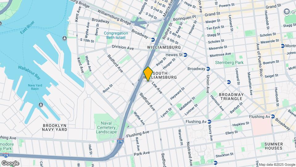 150 Hooper St Mapa y Detalles de la Ubicación