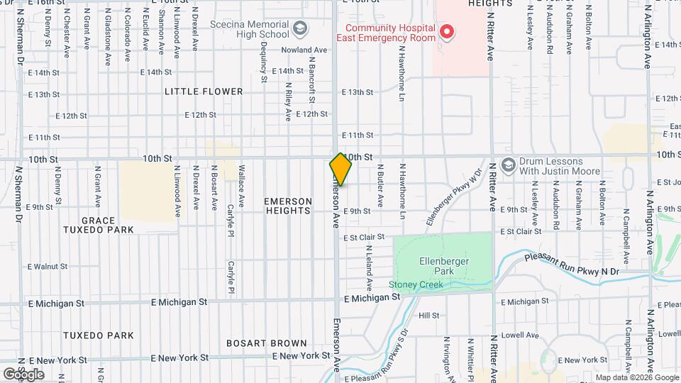 833 N Emerson Ave Map and Location Details