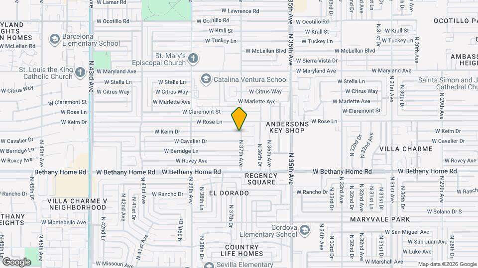 3701 W Keim Dr Map and Location Details