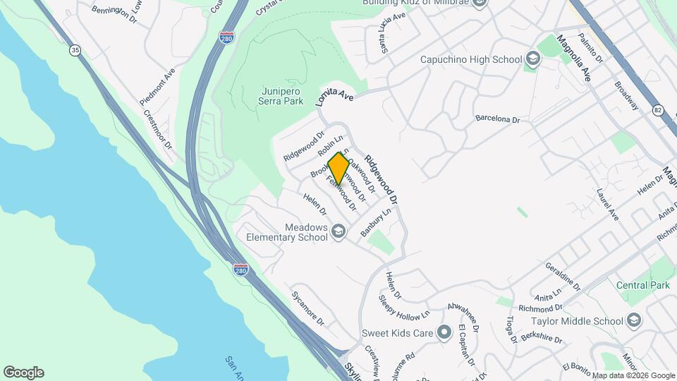 1145 Fernwood Dr Map and Location Details