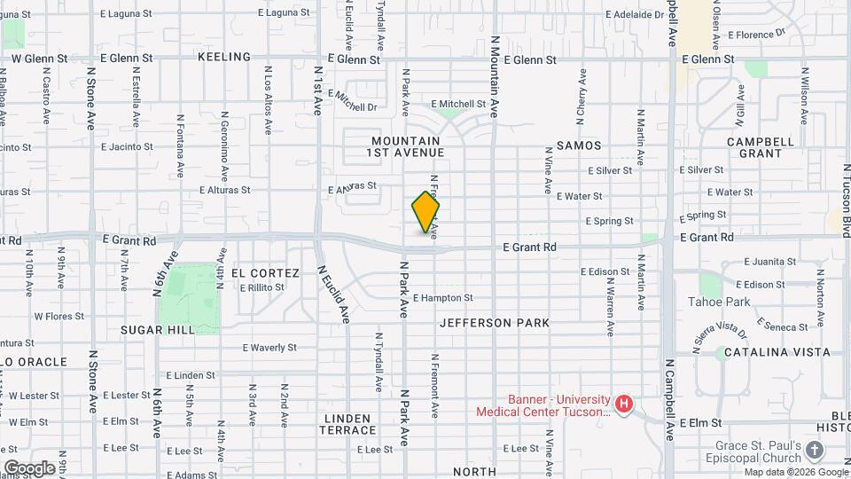 1041 E Grant Rd Map and Location Details