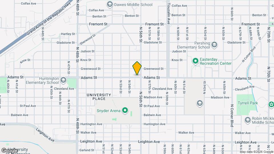 5542 Adams St Mapa y Detalles de la Ubicación