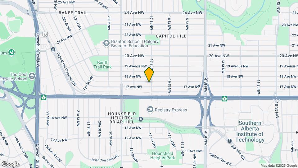 1808 17 Av NW Map and Location Details