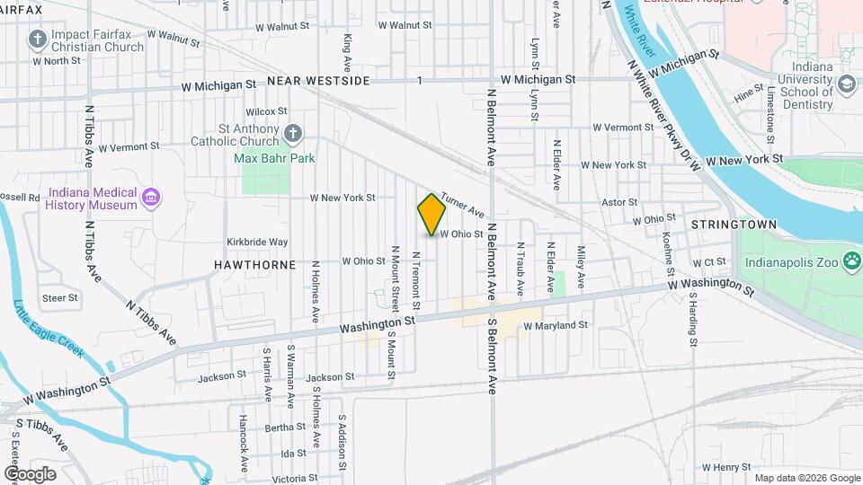 222 N Pershing Ave Map and Location Details