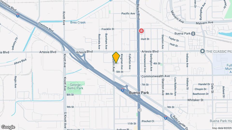 6132-6152 Western Ave Map and Location Details