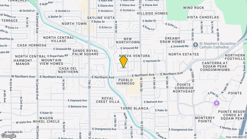 1028 E Manzanita Dr Map and Location Details