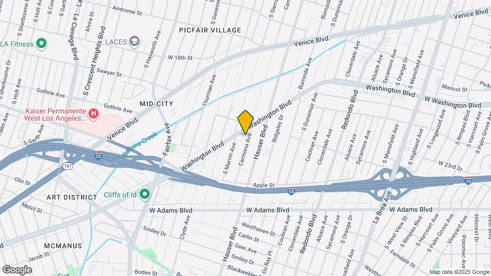 2125 Carmona Ave, Unit 12 Map and Location Details