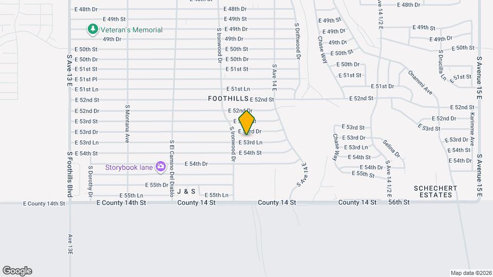 13790 E 53rd Ln Mapa y Detalles de la Ubicación