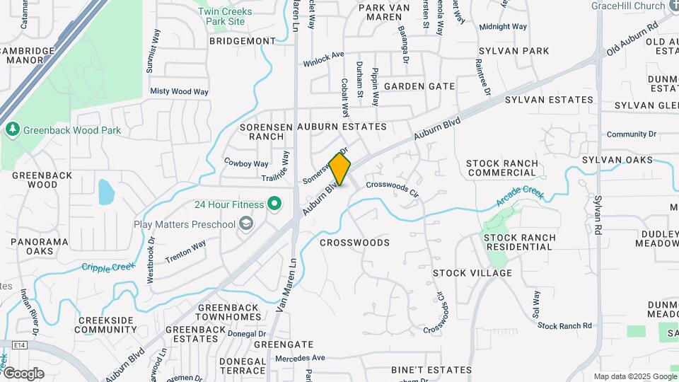 The Crest at Citrus Heights (55+) Map and Location Details