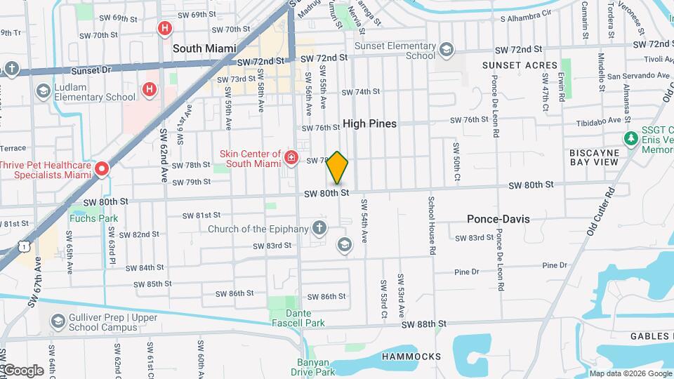 5451 SW 80th St Map and Location Details
