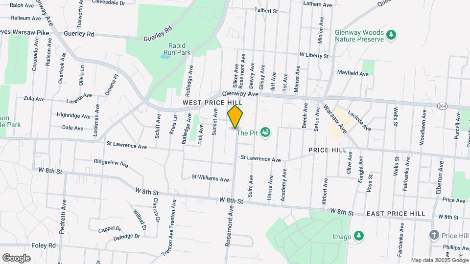 1047 Rosemont Ave Map and Location Details